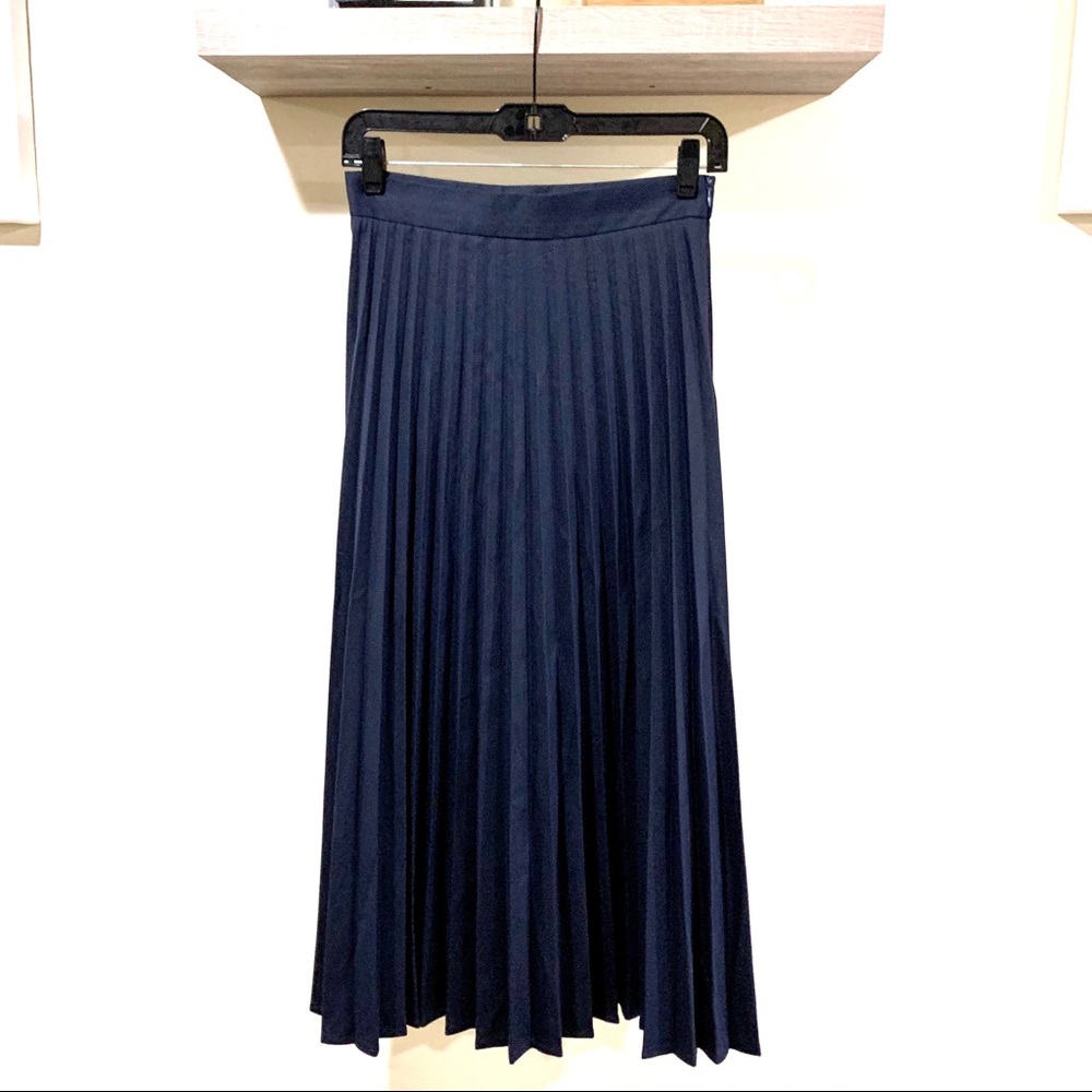 Elegant Navy Blue Maxi Skirt
